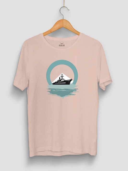 Ocean Voyage Graphic T-Shirt – Nautical Ship Print Premium Cotton Unisex Tee